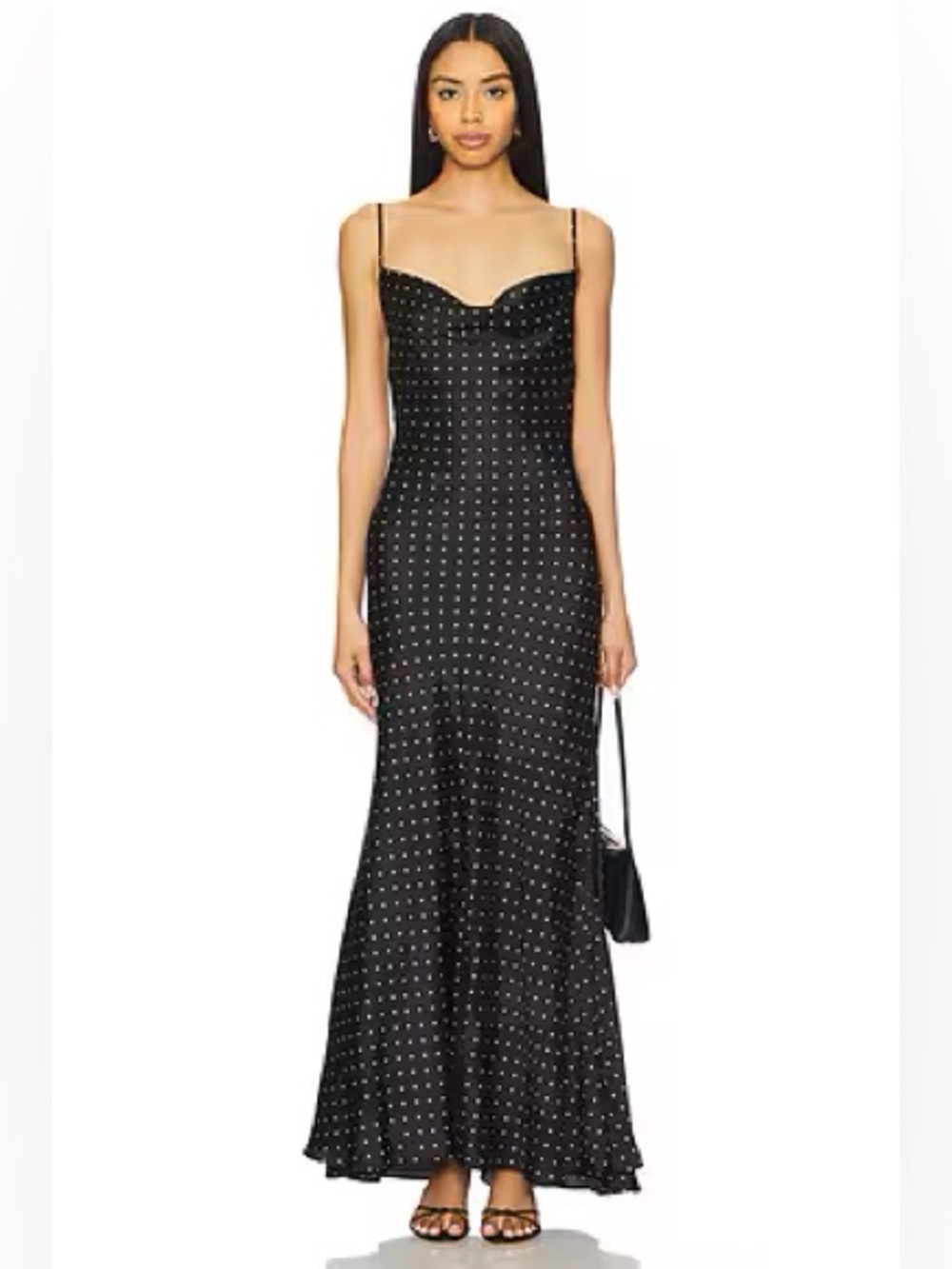 NWT Bardot Monroe Cowl Neck Maxi Dress